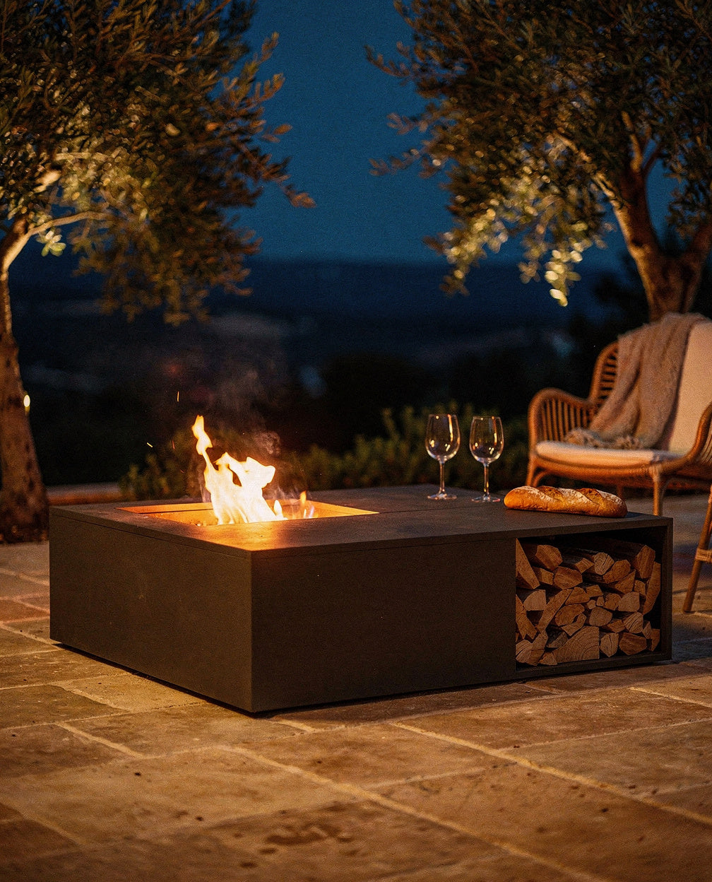 Arctique — Brasero-table 100 × 100